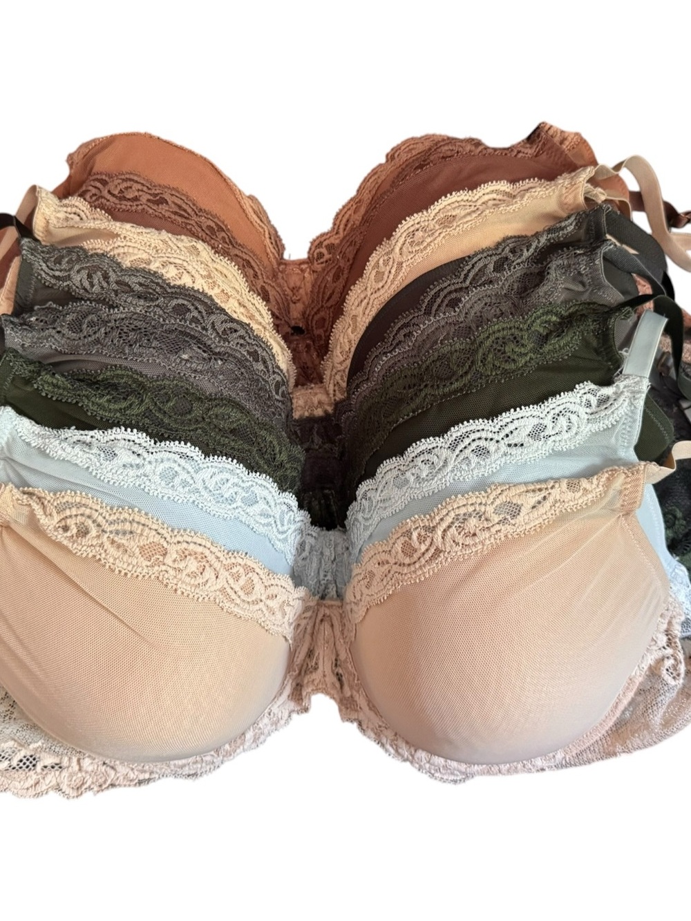 Bundle of 9 Natori Women Feathers Lace Plunge T-Shirt Bra